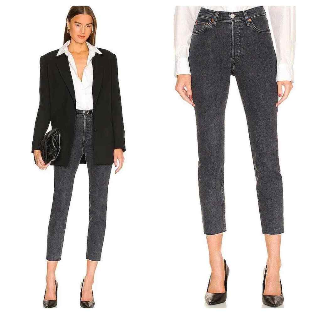 RE/DONE 90s High-Rise‎ Ankle Crop Jeans Size 31